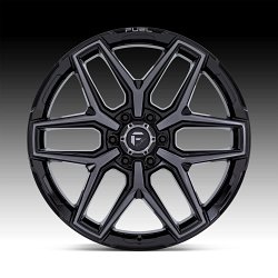 Fuel Flux FC854BT 6-Lug Brushed Black Gray Tint Custom Truck Wheels 3